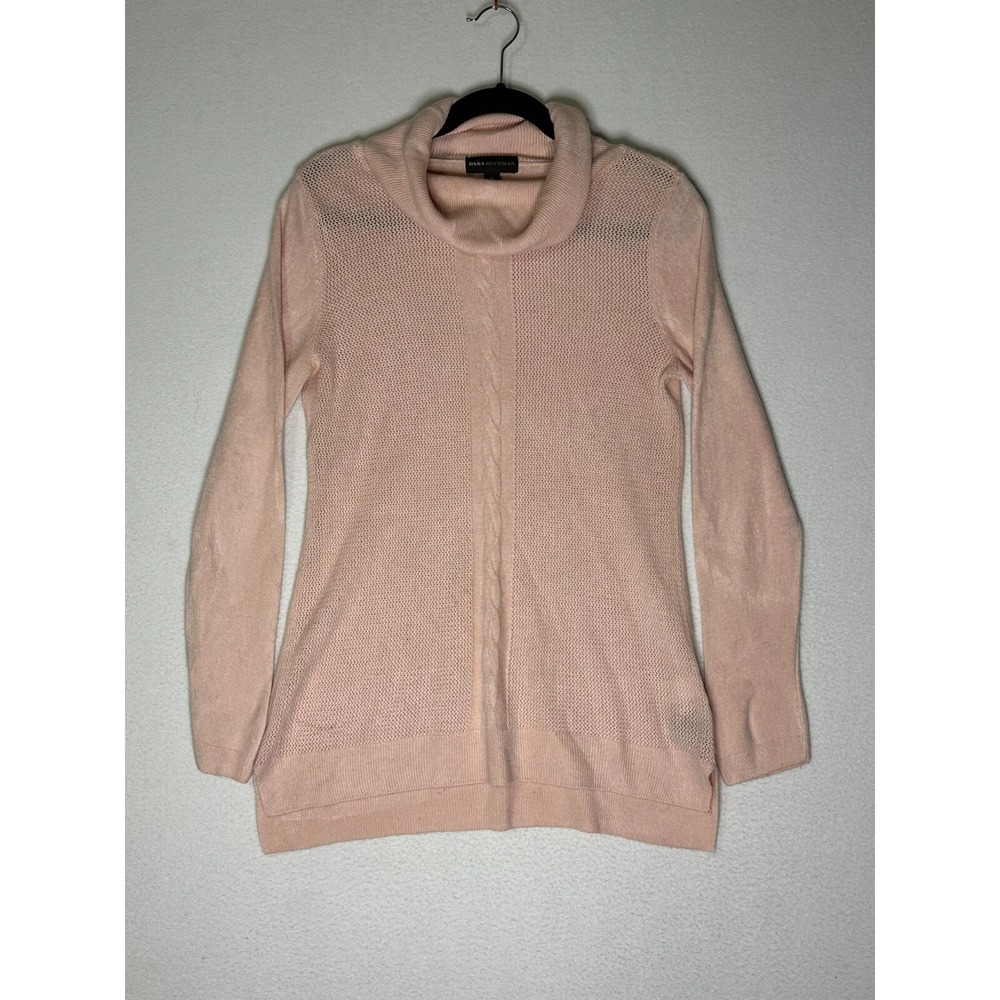 Dana Buchman Pink Turtleneck Sweater Womens Size Medium Long Sleeve Pullover